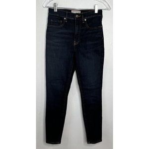 Everlane The High Rise Skinny Jeans Womens Size 27 Ankle Dark Wash Stretch